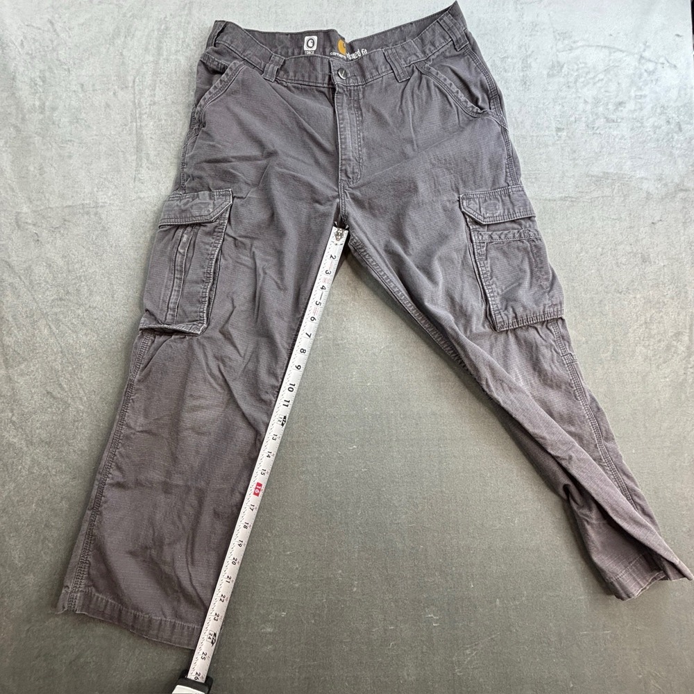 Carhartt Force Tappen Cargo Pant Grey Comfort‎ Y2K Relaxed Fit 101148 Men 36x30 - Picture 6 of 14